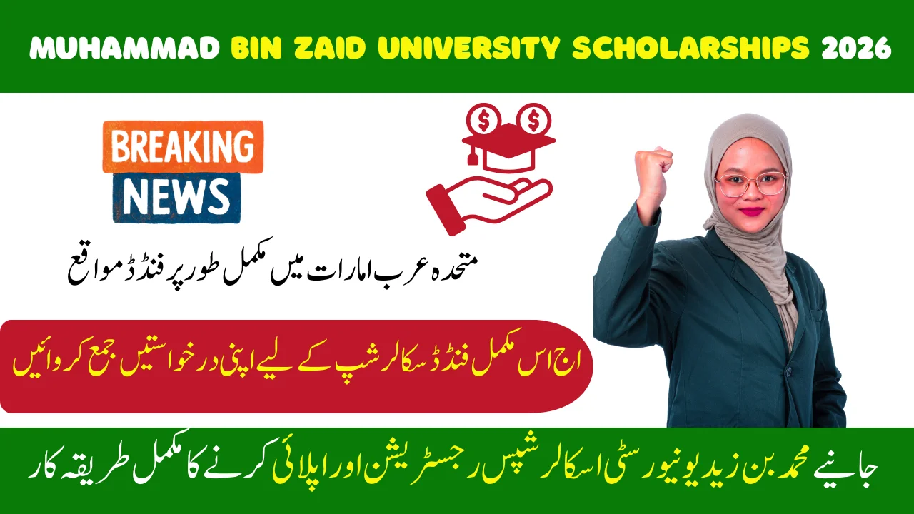 Muhammad Bin Zaid University Scholarships 2026 – Fully Funded Opportunities in UAE